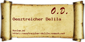 Oesztreicher Delila névjegykártya